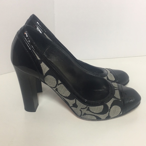 Coach Shoes - Coach logo patent heels